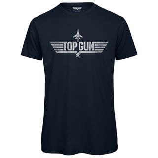 เสื้อยืดโอเวอร์ไซส์ใหม่สไตล์ขายร้อน Top Gun Retro โลโก้ Mens T-ShirtS-3XL_01