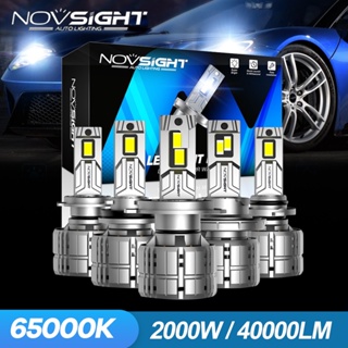Novsight N60 สว่างมาก ไฟตัดหมอก H4 H11 9005 9006 ไฟหน้ารถยนต์ LED 200W 40000LM 6500K