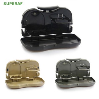 Superaf ขายดี ใหม่ ถาดวางแก้วเครื่องดื่ม แบบพับได้ สําหรับเบาะหลังรถยนต์