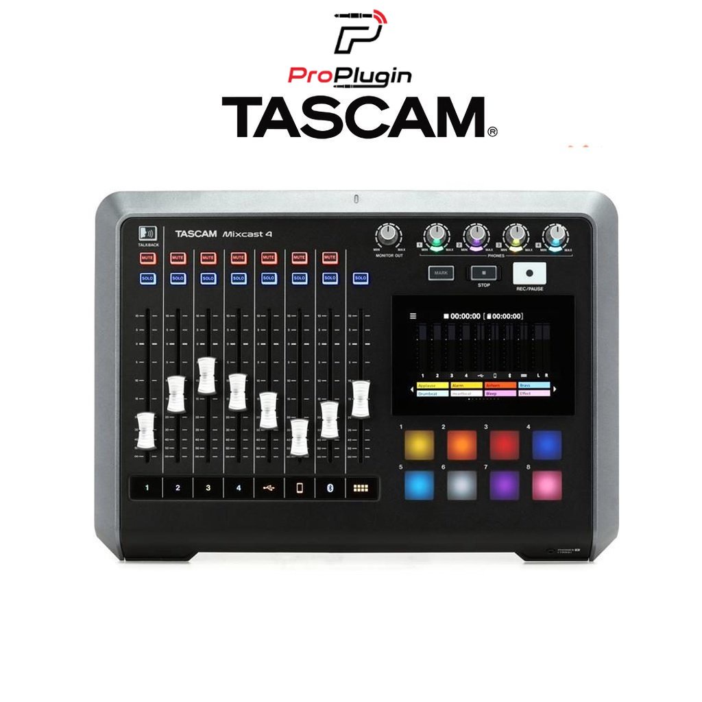 Tascam mixcast 4 Podcast Mixer, Recorder, and USB Audio Interface