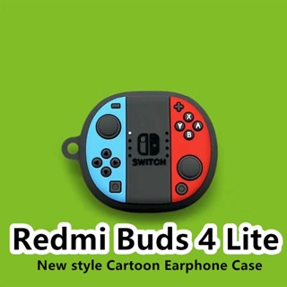 【ส่วนลด】เคสหูฟัง แบบนิ่ม ลายการ์ตูนหมีคุกกี้ สําหรับ Redmi Buds 4 Lite Redmi Buds 4 Lite