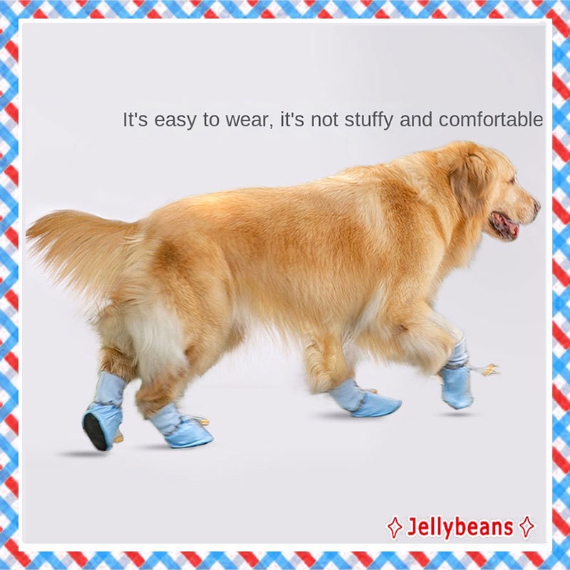 รองเท้าสุนัขขนาดใหญ่พิมพ์ภาษาอังกฤษ-รองเท้าหมา-ตาข่ายกันลื่นระบายอากาศกลางแจ้ง-รองเท้าสุนัข-รองเท้าหมาใหญ่