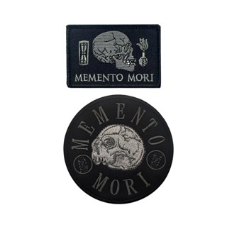 แผ่นแพทช์ ปักลาย Memento Mori สําหรับติดตกแต่งเสื้อผ้า