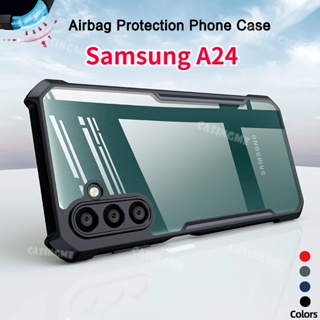 เคสโทรศัพท์มือถือแบบแข็ง ใส กันกระแทก สําหรับ Samsung A24 Galaxy A24 A34 A54 M14 5G 24A A 24 5G 2023