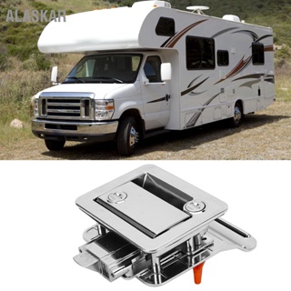 ALASKAR ล็อคประตู RV โลหะชุบด้วย 2 ปุ่มเทคโนโลยีการล็อคขั้นสูง Secure Lock Travel Trailer Camper Truck