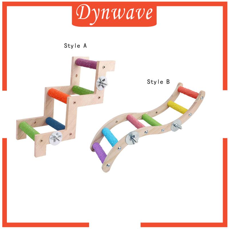 dynwave-บันไดไม้-ขนาดเล็ก-กลาง-หลากสี-สําหรับกรงนกแก้ว