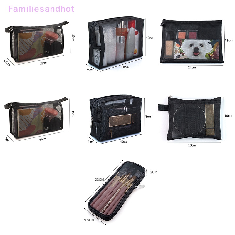 familiesandhot-gt-กระเป๋าตาข่าย-สําหรับใส่แปรงแต่งหน้า-เครื่องสําอาง-เหมาะกับการพกพาเดินทาง