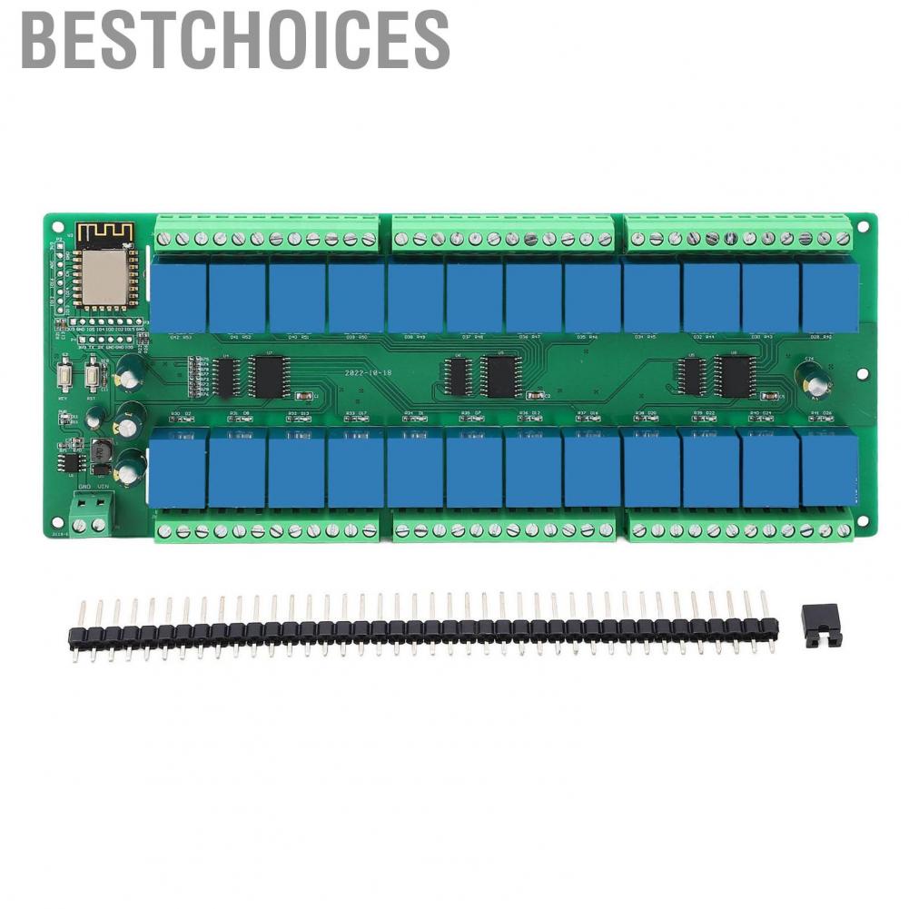 Bestchoices 24 Channel Relay Module ESP8266 74HC595 Shift Registers RST