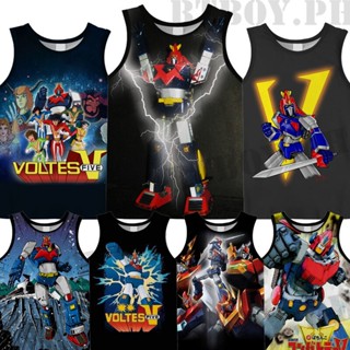 เสื้อกล้ามแขนกุด พิมพ์ลาย Voltes Legacy สําหรับเด็กผู้ชาย และเด็กผู้หญิง