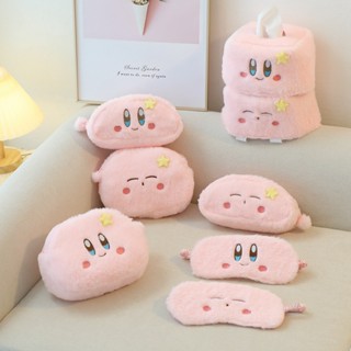 กระเป๋าใส่เครื่องสําอาง ผ้ากํามะหยี่ขนนิ่ม รูปดาวเคอร์บี้ สีแดง ขนาดเล็ก เหมาะกับของขวัญ สําหรับเด็กผู้หญิง