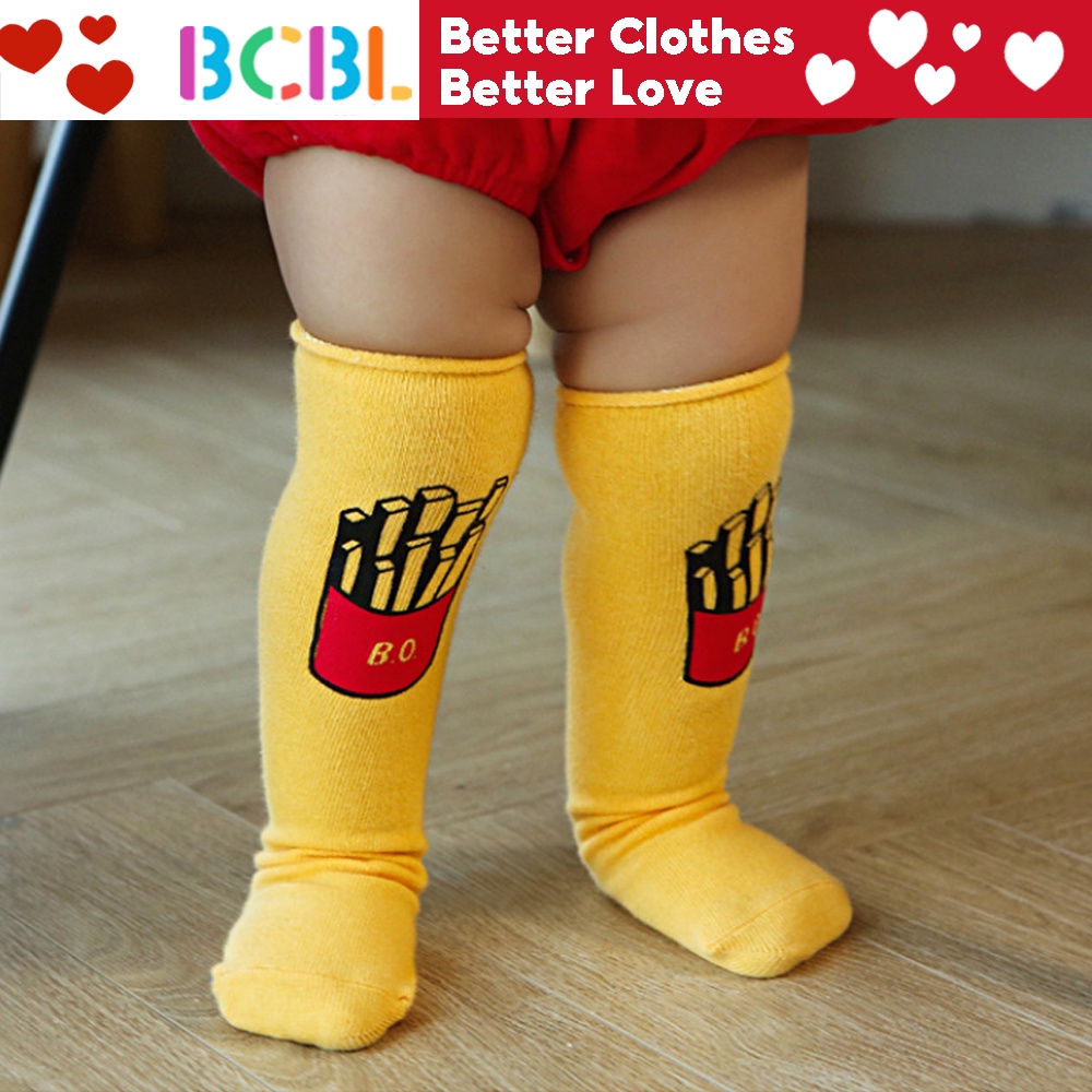 bcbl-ถุงเท้าเด็ก-การ์ตูนน่ารัก-เฟรนช์ฟรายส์-ทารก-ถุงเท้า-mcdo-สําหรับเด็ก
