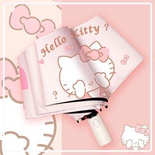 ร่มกันแดด ป้องกันรังสียูวี ลายการ์ตูน Hello Kitty Rainy Sunny สําหรับเด็กผู้หญิง