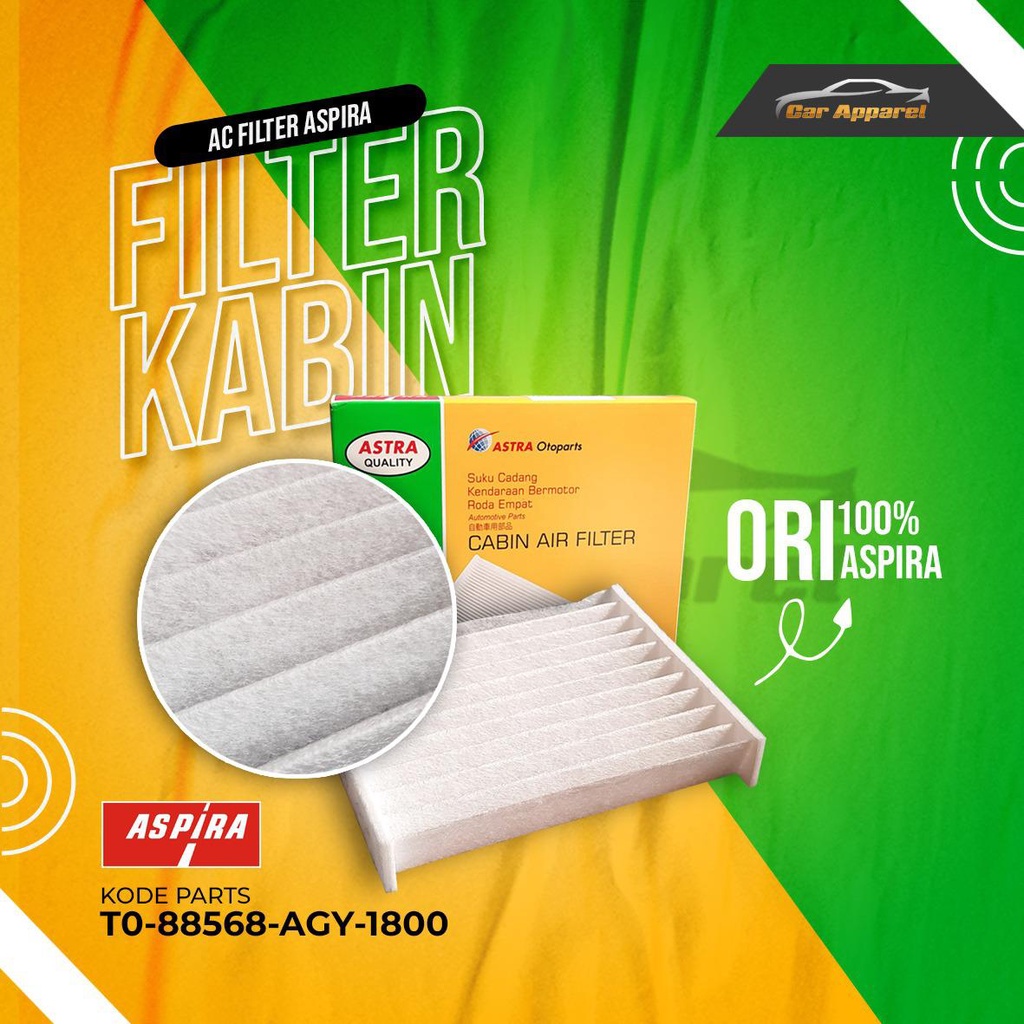 Swift APV Ertiga Cabin AC Filter Aspira TO88568AGY AC Filter Shopee