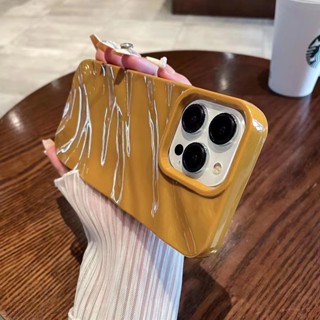 เคสโทรศัพท์มือถือ TPU นิ่ม ปิดด้านหลัง ป้องกันเลนส์กล้อง กันฝุ่น สีเหลืองเข้ม หรูหรา สําหรับ IPhone 14 Pro Max 12 11 Pro Max X XS XR 7Plus