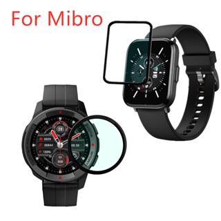 ฟิล์มกันรอยหน้าจอ แบบนิ่ม 3D สําหรับ Mibro Watch X1 Mibro Color Mibro Air Mibro Lite 2 Mibro A1 GS T1 C2