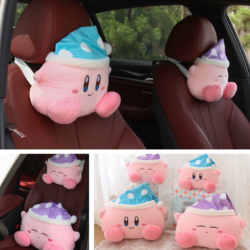 kirby-star-หมอนตุ๊กตา-หมอนรองคอ-รูปดาว-สําหรับตกแต่งรถยนต์