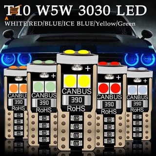 หลอดไฟอ่านหนังสือ T10 3030 6SMD สว่างมาก แบบพกพา เปลี่ยนได้ สําหรับติดป้ายทะเบียนรถยนต์