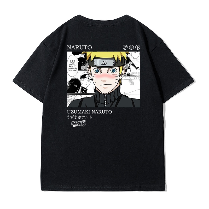 ใหม่-ฤดูร้อน-naruto-ร่วม-naruto-hinata-คู่เสื้อยืดผ้าฝ้ายแขนสั้นหลวม-cod