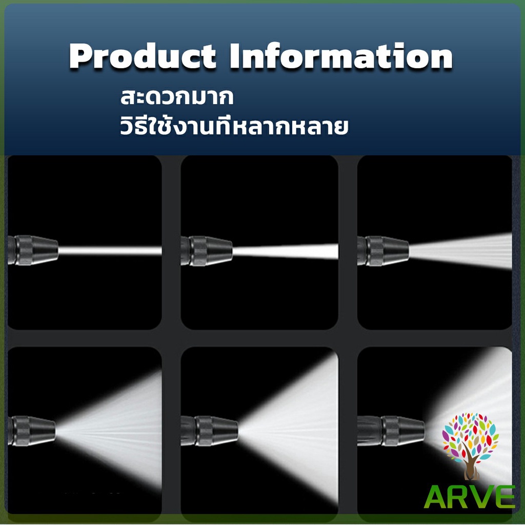 arve-หัวฉีดน้ำ-หัวฉีดสเปรย์ฉีดน้ําแรงดันสูง-หัวฉีดน้ำล้างรถ-รดน้ําต้นไม้ในสวน-ล้างพื้น-ผนัง-บ้าน-watering-system