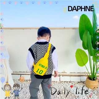 Daphne กระเป๋าถือกระเป๋าสะพายไหล่แฟชั่นสําหรับเด็กผู้ชายผู้หญิงพิมพ์ลายตัวเลขหลากสีสัน Messenger