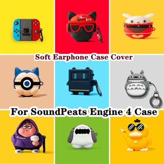【ส่วนลด】เคสหูฟัง แบบนิ่ม ลายการ์ตูน สําหรับ SoundPeats Engine 4 SoundPeats Engine 4