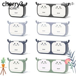 Cherry3 กล่องใส่สบู่ ไม่ต้องเจาะรู สําหรับห้องน้ํา