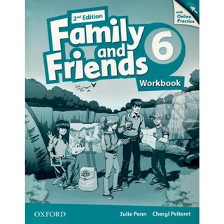 Bundanjai (หนังสือเรียนภาษาอังกฤษ Oxford) Family and Friends 2nd ED 6 : Workbook +Online Practice (P)