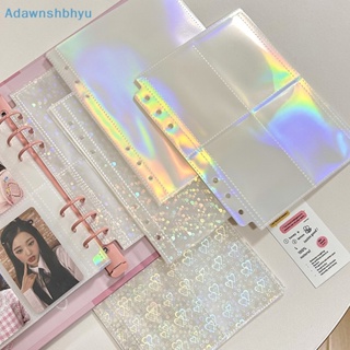 Adhyu สมุดอัลบั้มรูปภาพ โฟโต้การ์ด มีซิป ขนาด A5 DIY