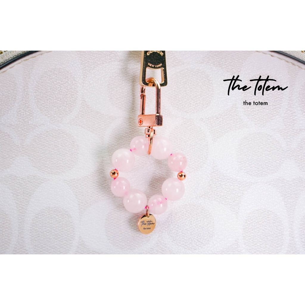 พวงกุญแจหิน-the-totem-rose-quartz-keychain