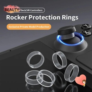 Beauty แหวนยางซิลิโคนใส ป้องกันรอย สําหรับจอยสติ๊ก Steam Deck Quest2 Pico4 PS5 VR2 Meta Rog Ally