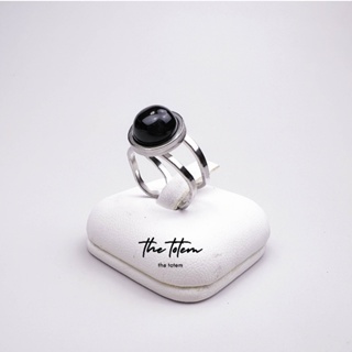 แหวน The Totem Black Agate Ep06 ฟรีไซส์ Free Size ปรับขนาดเองได้