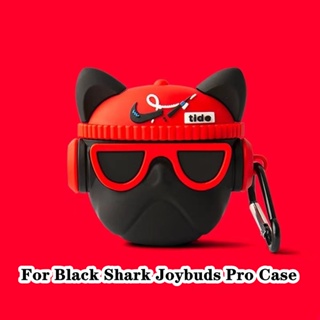 【จัดส่งด่วน】เคสหูฟัง แบบนิ่ม ลายการ์ตูนฉลาม สีดํา สําหรับ Black Shark Joybuds Pro