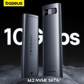 Baseus เคส SSD Nvme M2 โปรโตคอลคู่ M.2 เป็น USB Type C 3.2 Gen 2 แบบพกพา SSD Sata Nvme Enclosure External PC Case