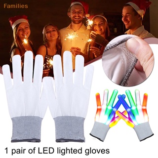 Families&gt; ถุงมือเรืองแสง LED พร็อพไฟฮาโลวีน ถุงมือกระพริบเรืองแสง สําหรับเด็ก ของเล่นปาร์ตี้แปลกใหม่อย่างดี