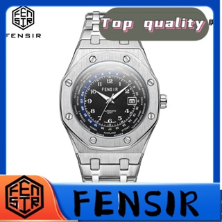 Fensir FENSIR พร้อมส่ง นาฬิกาข้อมือควอตซ์แฟชั่น สายแสตนเลข สีสันสดใส สําหรับบุรุษ