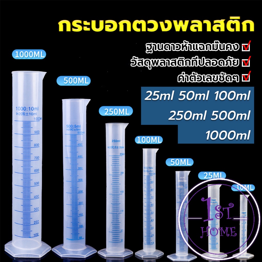 กระบอกตวงพลาสติก-พลาสติก-มีขนาดตามความต้องการใช้งาน-plastic-measuring-cup