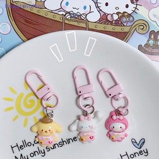 [Beautyoufeel] พวงกุญแจ จี้การ์ตูนอนิเมะ Sanrio Kuromi My Melody Kawaii Cinnamoroll สําหรับห้อยกระเป๋าเป้สะพายหลัง