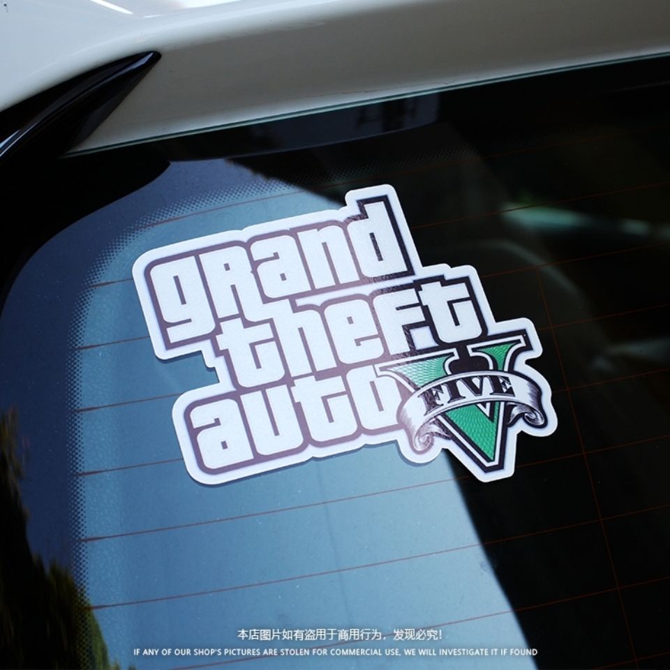 สติกเกอร์สะท้อนแสง-ลาย-give-he-loves-5-r-star-game-สําหรับติดตกแต่งรถยนต์-gta5