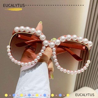 Eutus แว่นตากันแดด UV400 ทรงกลม ขนาดใหญ่ ป้องกันรังสียูวี เหมาะกับเดินชายหาด ท่องเที่ยว สตรีทแวร์ สําหรับผู้หญิง