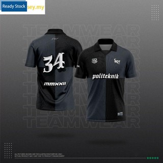 เสื้อโปโลแขนสั้นลําลอง คอปก ลายมังกรจีน สีดํา และสีขาว สไตล์ญี่ปุ่น เรโทร สําหรับผู้ชาย และผู้หญิง 2023