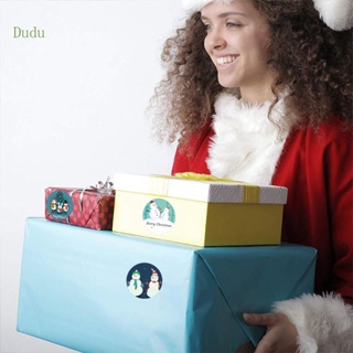 Dudu ม้วนสติกเกอร์ ลายคริสต์มาส 1 5 DIY สําหรับติดตกแต่งขวดน้ํา โน๊ตบุ๊ค 500 ชิ้น