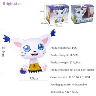 Brightstar Digimon Adventure โมเดลฟิกเกอร์ อนิเมะ Agumon Tailmon ของเล่นสําหรับเด็ก