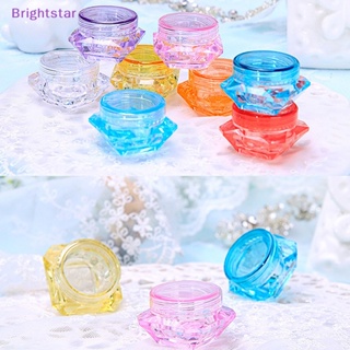 Brightstar กระปุกพลาสติกเปล่า สําหรับใส่เครื่องสําอาง อายแชโดว์ 3 5 กรัม 10 ชิ้น