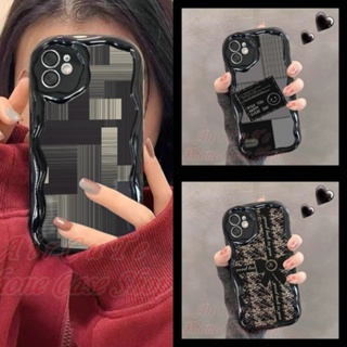 เคส Samsung A54 A53 A52 A52S A51 A50 A50S A34 A33 A32 A31 A30 A30S A24 A23 A21S A20 4G 5G 3D Relief Frame Stripe Soft Black Case