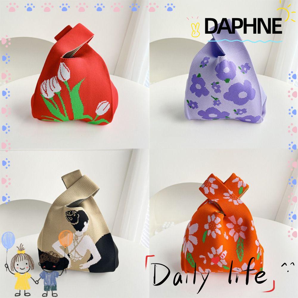 daphne-กระเป๋าถือ-ผ้าถัก-ลายการ์ตูน-ความจุสูง-สําหรับผู้หญิง