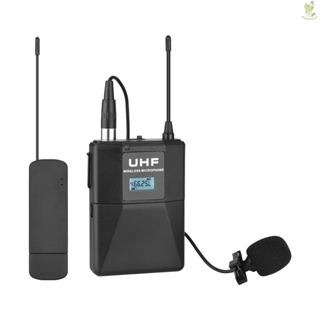 Andoer UHF ไมโครโฟนไร้สาย Lavalier Lapel ระบบคลิปออน พร้อม 1 บอดี้แพ็ก Transmitter 1 USB P Came-8.9