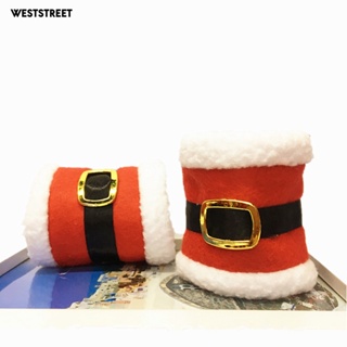 Weststreet หัวเข็มขัดรัดผ้าเช็ดปาก ใช้ซ้ําได้ ใช้ง่าย สําหรับตกแต่งโต๊ะ เทศกาลคริสต์มาส ปาร์ตี้ วันหยุด