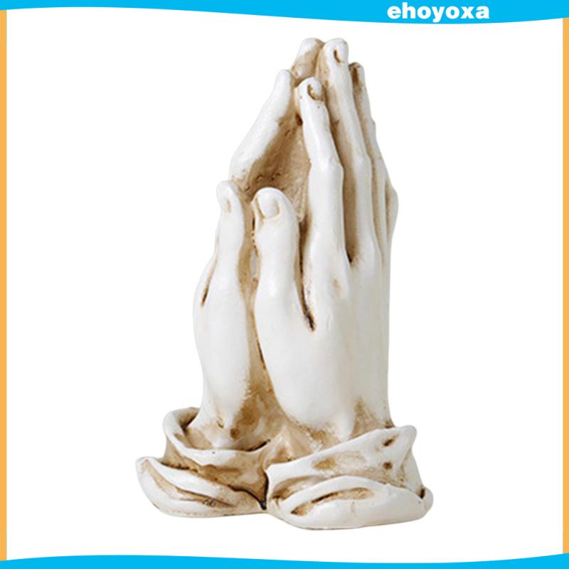 ehoyoxa-ฟิกเกอร์เรซิ่น-รูปปั้นมืออธิษฐาน-สําหรับตกแต่งห้องรับประทานอาหาร-ชั้นวางหนังสือ