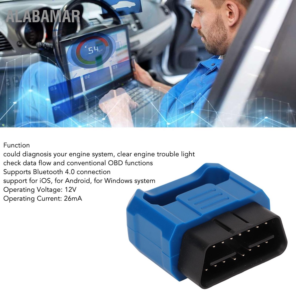 alabamar-เครื่องมือสแกนวินิจฉัย-obd2-บลูทูธ-4-0-obdii-เครื่องมือสแกนเครื่องอ่านรหัสข้อบกพร่องไร้สาย