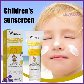 Wiieey Sunblock For Babies And Kids Spf 50 Sunscreen Lotion Sun Block Kids Mild And Non-irritating Refreshing Skin Body Protection Cream -AME1